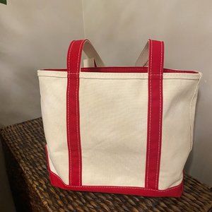 L.L. Bean Medium Red Tote - Long Handles